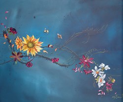 Sweet as Honey by Kay Davenport - Original Painting on Stretched Canvas sized 48x40 inches. Available from Whitewall Galleries